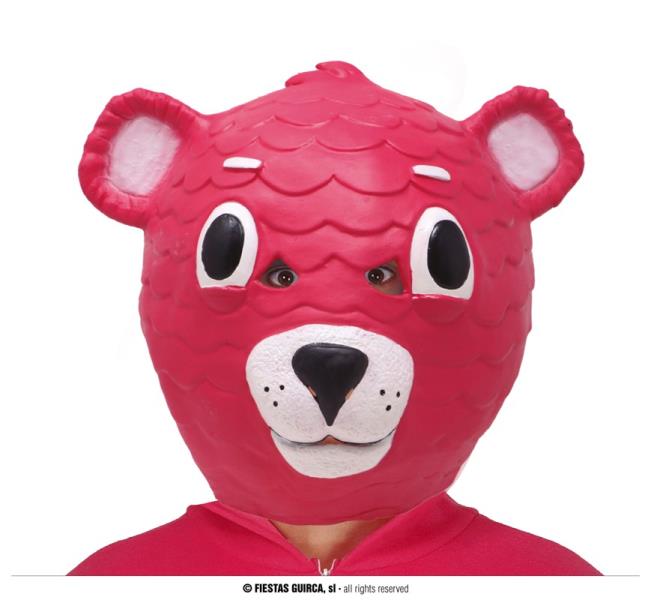 MASCHERA IN LATTICE ORSO ROSA 1 MASCHERA IN LATTICE ORSO ROSA
