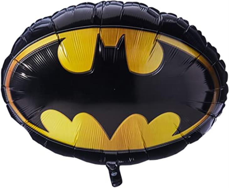 PALLONE MYLAR SUPERSHAPE BATMAN EMBLEM 1 PALLONE MYLAR SUPERSHAPE BATMAN EMBLEM