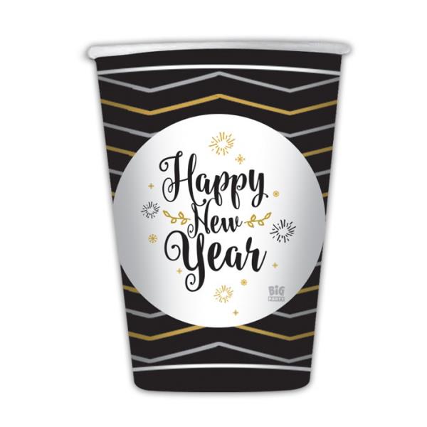 BICCHIERE HAPPY NEW YEAR PZ.8 1 BICCHIERE HAPPY NEW YEAR PZ.8