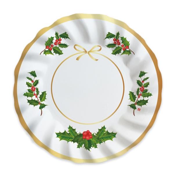 PIATTO PIANO Ø 25 cm CHRISTMAS CHIC PZ.8