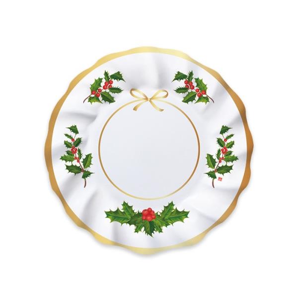 PIATTO DESSERT Ø 20 cm CHRISTMAS CHIC PZ.8
