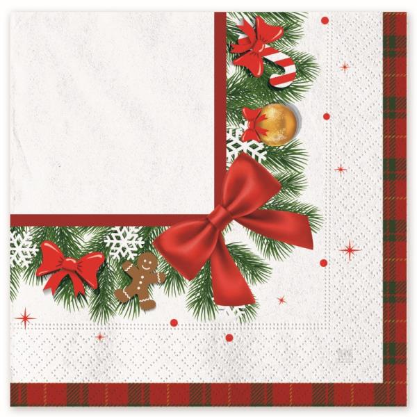 TOVAGLIOLO 33X33 CHRISTMAS KILT PZ.20 1 TOVAGLIOLO 33X33 CHRISTMAS KILT PZ.20