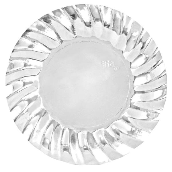 SOTTOPIATTO Ø30 cm. WAVY SILVER pz.6