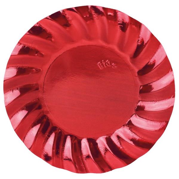 SOTTOPIATTO Ø30 cm. WAVY RED METAL pz.6 1 SOTTOPIATTO Ø30 cm. WAVY RED METAL pz.6