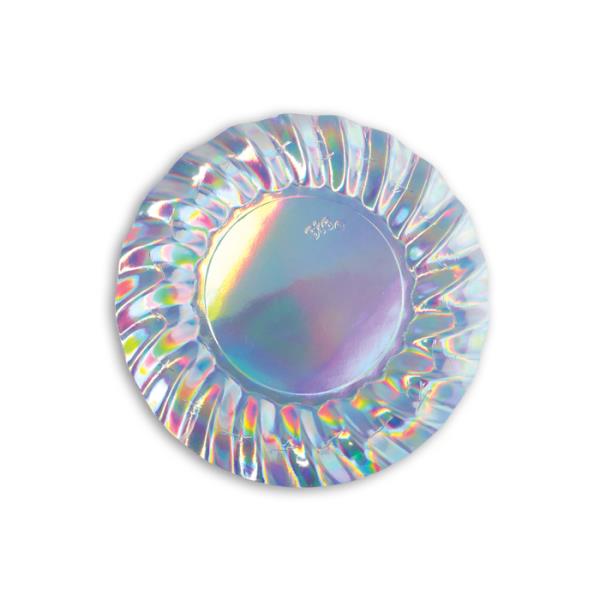 PIATTO DESSERT Ø20 cm WAVY IRIDESCENT pz.8 1 PIATTO DESSERT Ø20 cm WAVY IRIDESCENT pz.8
