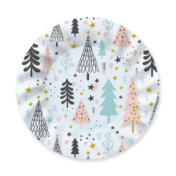 PIATTO PIANO Ø 25 cm CHRISTMAS VIBES PZ.8 1 PIATTO PIANO Ø 25 cm CHRISTMAS VIBES PZ.8