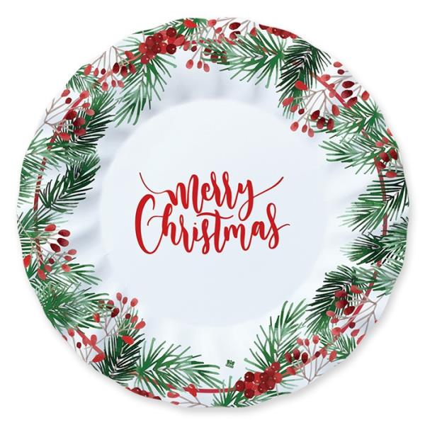 PIATTO MAX Ø 30 cm. MERRY CHRISTMAS pz.6 1 PIATTO MAX Ø 30 cm. MERRY CHRISTMAS pz.6