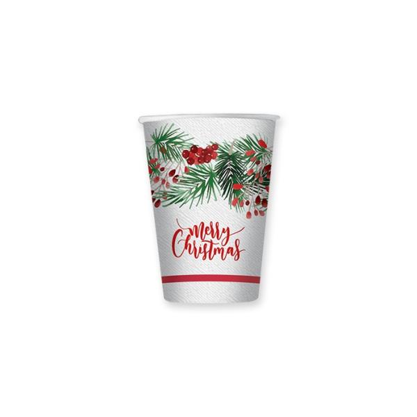 BICCHIERE MERRY CHRISTMAS pz.8 1 BICCHIERE MERRY CHRISTMAS pz.8