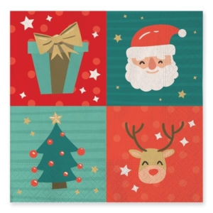 TOVAGLIOLO 33x33 FUNNY CHRISTMAS PZ.20