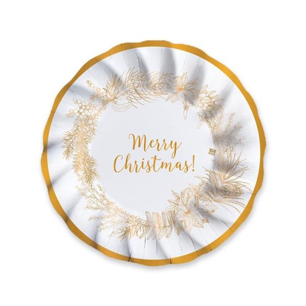 PIATTO FONDO Ø24 cm. CHRISTMAS GOLD pz.6 1 PIATTO FONDO Ø24 cm. CHRISTMAS GOLD pz.6