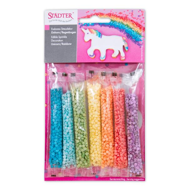 SPRINKLE DECORAZIONI RAINBOW UNICORNO 7 STICK 28 gr. 1 SPRINKLE DECORAZIONI RAINBOW UNICORNO 7 STICK 28 gr.