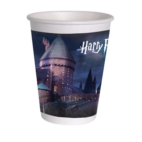 BICCHIERE CARTA COMPOSTABILE HARRY POTTER CASTELLO DI HOGWARTS 255 ml pz.8 1 BICCHIERE CARTA COMPOSTABILE HARRY POTTER CASTELLO DI HOGWARTS 255 ml pz.8
