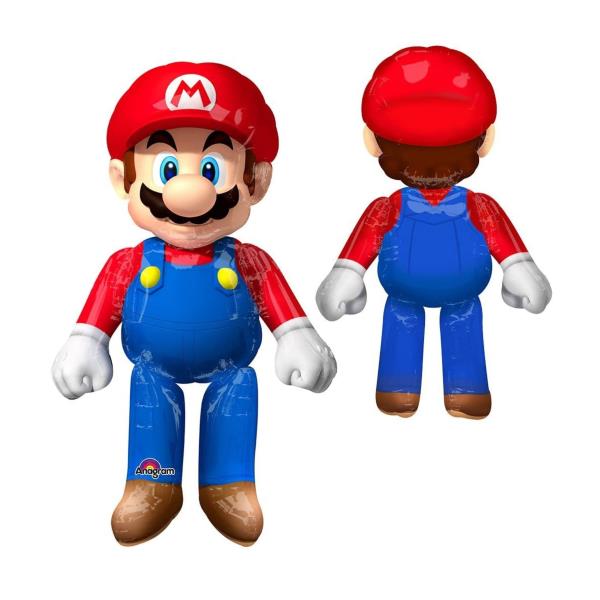 PALLONCINO MYLAR AIR WALKER MARIO BROSS 2 PALLONCINO MYLAR AIR WALKER MARIO BROSS