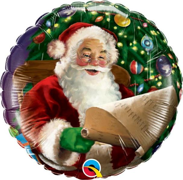 PALLONE MYLAR 18'' SANTA CHRISTMAS LIST 1 PALLONE MYLAR 18'' SANTA CHRISTMAS LIST