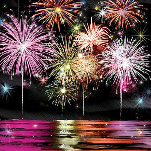 TOVAGLIOLO 25x25 cm. FIREWORKS pz.20 1 TOVAGLIOLO 25x25 cm. FIREWORKS pz.20