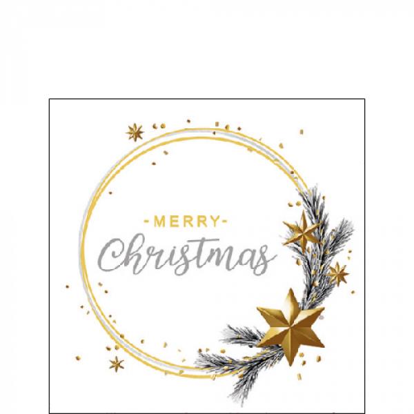 TOVAGLIOLO 25x25 cm. WISHING RING WHITE pz.20 1 TOVAGLIOLO 25x25 cm. WISHING RING WHITE pz.20