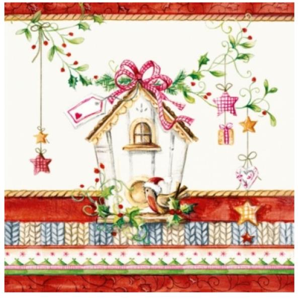 TOVAGLIOLO 33x33 cm. BIRDS HOUSE pz.20 1 TOVAGLIOLO 33x33 cm. BIRDS HOUSE pz.20