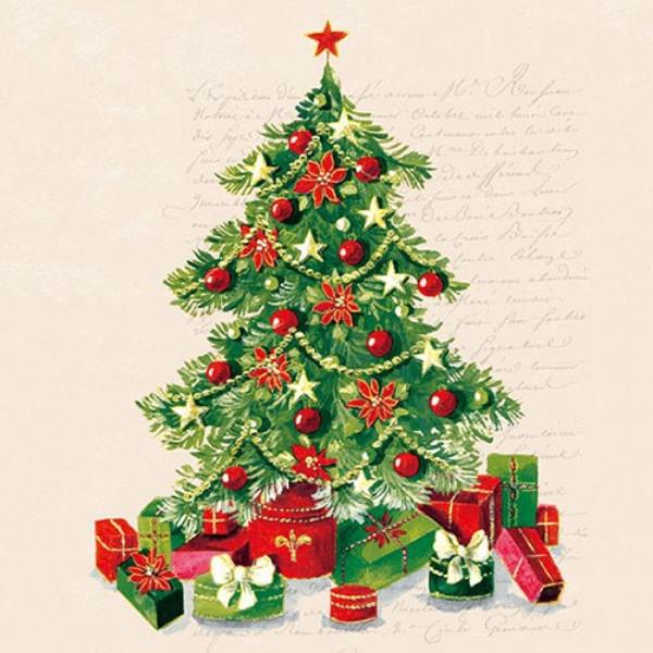 TOVAGLIOLO 33x33 cm. CHRISTMAS TREE pz.20 1 TOVAGLIOLO 33x33 cm. CHRISTMAS TREE pz.20