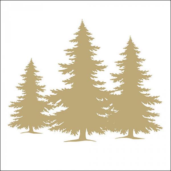 TOVAGLIOLO 33x33 cm. TREE SILHOUETTE GOLD pz.20 1 TOVAGLIOLO 33x33 cm. TREE SILHOUETTE GOLD pz.20