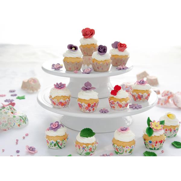 PIROTTINI MUFFIN FLOWE GARDEN DISPONIBILI IN DIVERSE MISURE 4 PIROTTINI MUFFIN FLOWE GARDEN DISPONIBILI IN DIVERSE MISURE