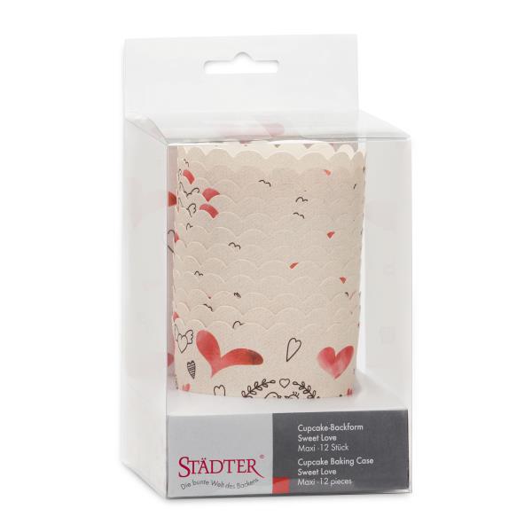 PIROTTINI MUFFIN MAX SWEET LOVE Ø6,1 cm. H.5,7 cm PZ.12 2 PIROTTINI MUFFIN MAX SWEET LOVE Ø6,1 cm. H.5,7 cm PZ.12