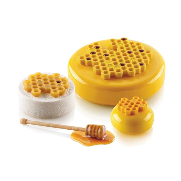 STAMPO SILICONE MIEL 80 N.2 IMPRONTE Ø140 h.10 mm. SILIKOMART