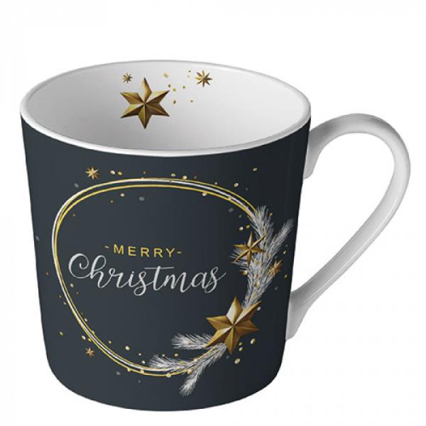 TAZZA PORCELLANA 0,300 ml WISHING RING BLACK pz.1 1 TAZZA PORCELLANA 0,300 ml WISHING RING BLACK pz.1