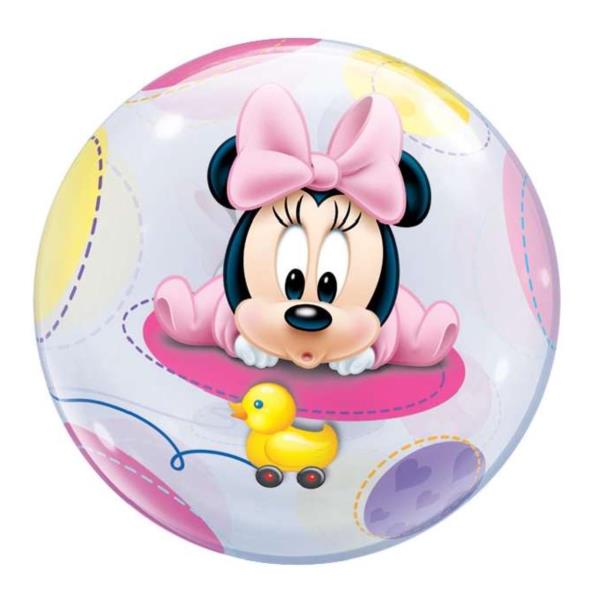 PALLONCINO BUBBLE 22" BABY MINNIE 2 PALLONCINO BUBBLE 22" BABY MINNIE