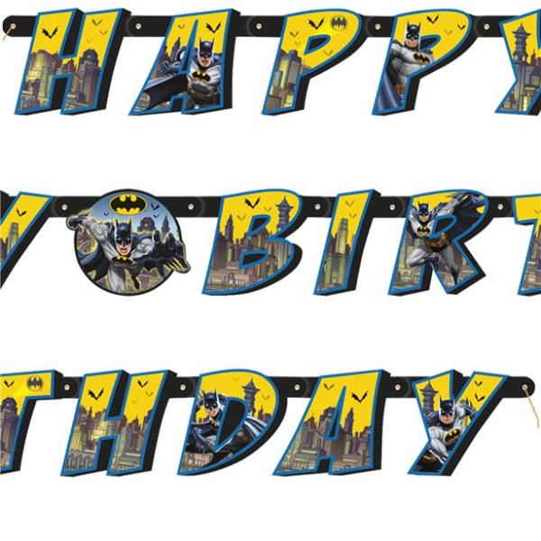 FESTONE HAPPY BIRTHYDAY BATMAN 3 FESTONE HAPPY BIRTHYDAY BATMAN