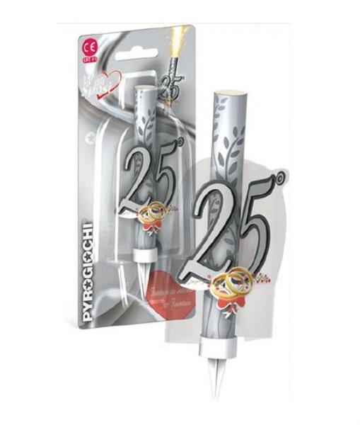 CANDELA MAGIC FLAMBE' FESTA 25 ANNIVERSARIO PZ.1 1 CANDELA MAGIC FLAMBE' FESTA 25 ANNIVERSARIO PZ.1