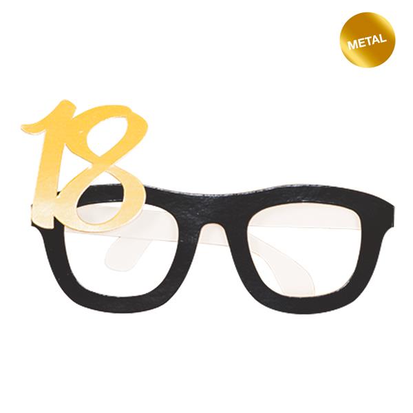 OCCHIALI 18 ANNI METAL ORO PZ.1