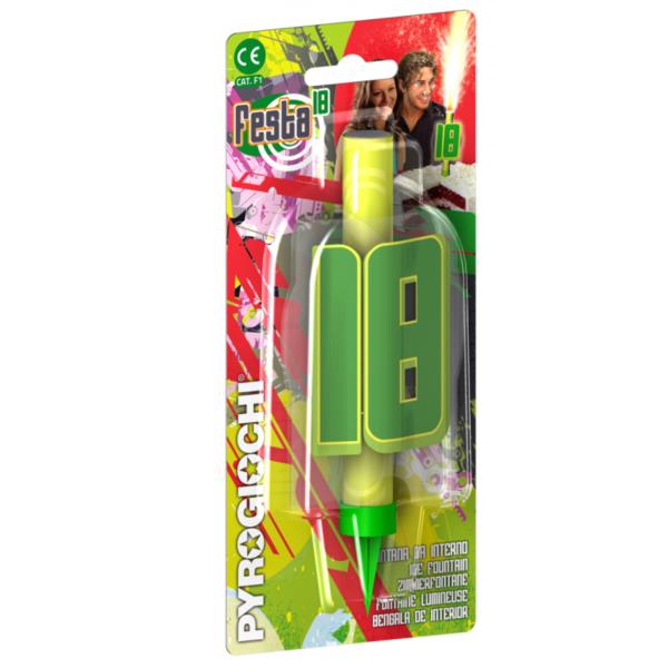 CANDELA MAGIC FLAMBE' FESTA 18 ANNI PZ.1 1 CANDELA MAGIC FLAMBE' FESTA 18 ANNI PZ.1