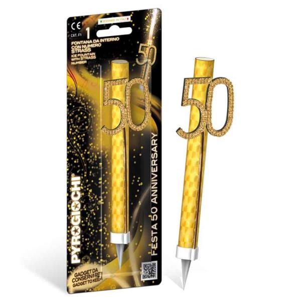 CANDELA MAGIC FLAMBE' FESTA 50 ANNIVERSARY PZ.1 1 CANDELA MAGIC FLAMBE' FESTA 50 ANNIVERSARY PZ.1