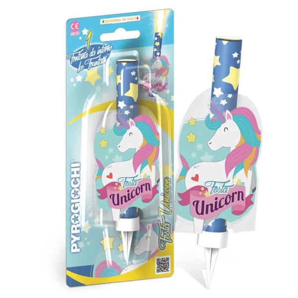 CANDELA MAGIC FLAMBE' FESTA UNICORNO PZ.1 1 CANDELA MAGIC FLAMBE' FESTA UNICORNO PZ.1