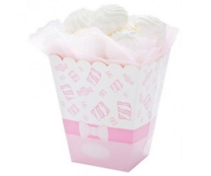 PARTY BOX CARAMELLE ROSA 6,5x8xh15 cm PZ.4