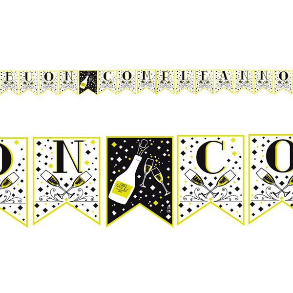BANDIERINE BUON COMPLEANNO CIN CIN MT.3,6 1 BANDIERINE BUON COMPLEANNO CIN CIN MT.3,6