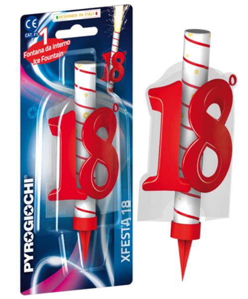 CANDELA MAGIC FLAMBE' FESTA 18 ANNI 1 CANDELA MAGIC FLAMBE' FESTA 18 ANNI