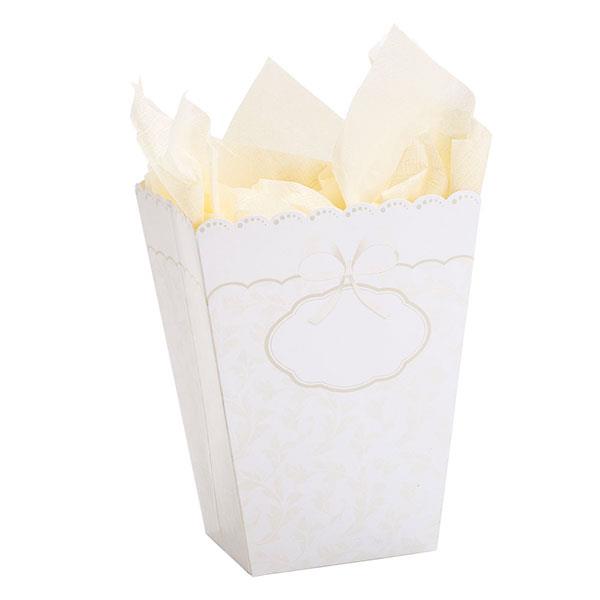 PARTY BOX DECORO AVORIO 8,5x10xh19 cm PZ.2 1 PARTY BOX DECORO AVORIO 8,5x10xh19 cm PZ.2