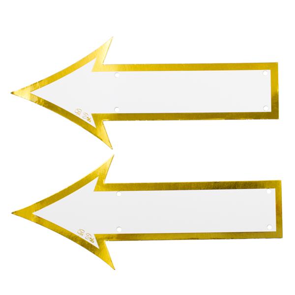FRECCIE PER INDICAZIONI BIANCHE/ORO PZ.2 1 FRECCIE PER INDICAZIONI BIANCHE/ORO PZ.2