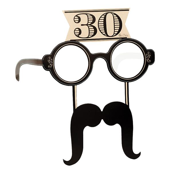 OCCHIALI CON BAFFI 30 ANNI PZ.4