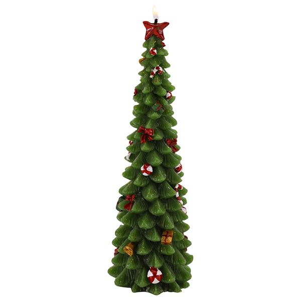 CANDELA ALBERO DECORATO CM.24,5 PZ.1 1 CANDELA ALBERO DECORATO CM.24,5 PZ.1