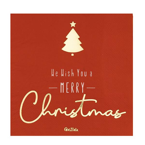 TOVAGLIOLO 33x33 MERRY CHRISTMAS PZ.16 1 TOVAGLIOLO 33x33 MERRY CHRISTMAS PZ.16