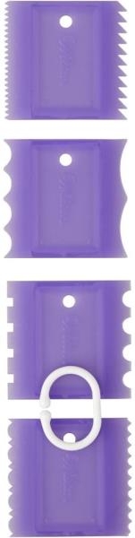 SET 4 PETTININI DENTATI PER TRAME DECORATIVE 2 SET 4 PETTININI DENTATI PER TRAME DECORATIVE