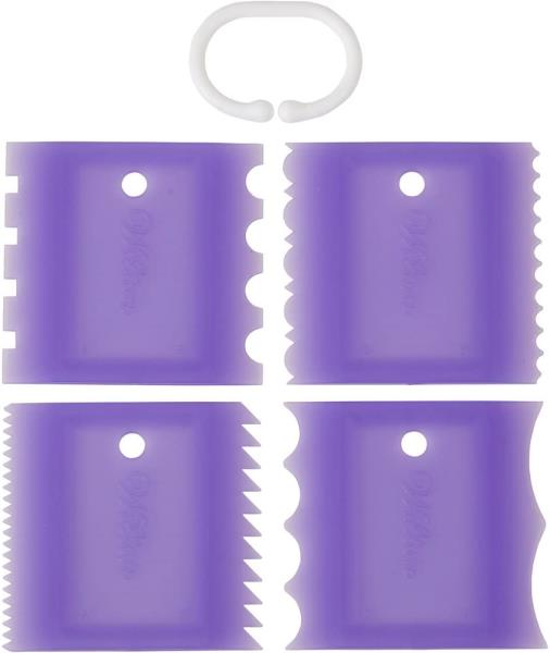 SET 4 PETTININI DENTATI PER TRAME DECORATIVE 3 SET 4 PETTININI DENTATI PER TRAME DECORATIVE