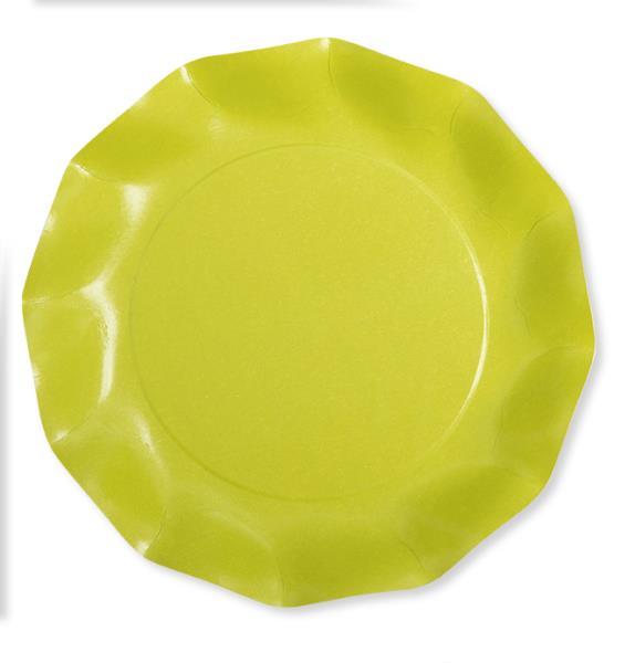 PIATTO PIANO COMPOSTABILE VERDE LIME Ex.Tra.™
