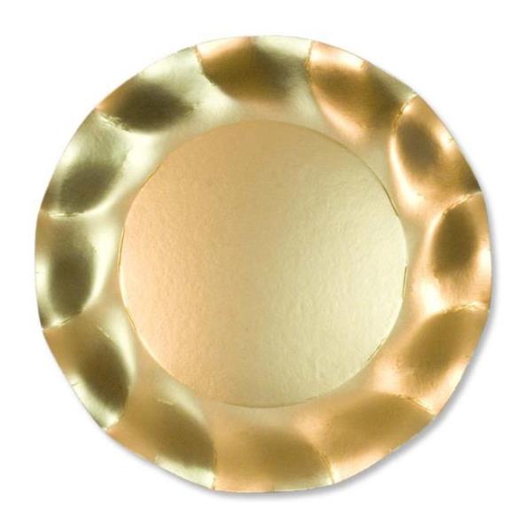 PIATTO PIANO Ø27 cm. ORO SATINATO EX.TRA. pz.8 1 PIATTO PIANO Ø27 cm. ORO SATINATO EX.TRA. pz.8