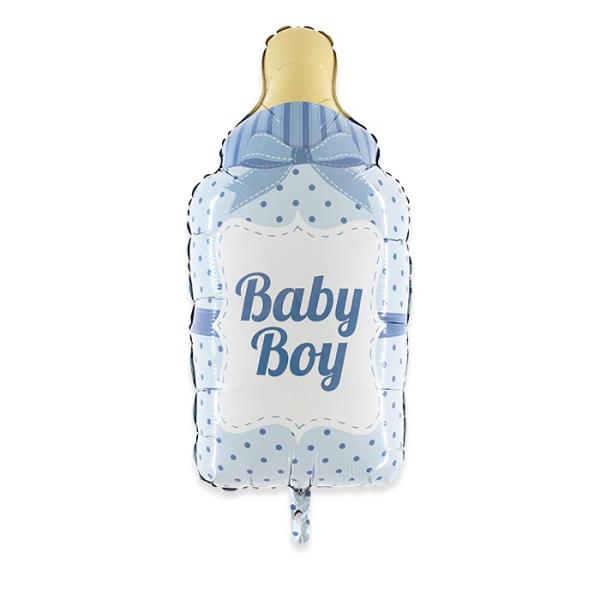 PALLONCINO MYLAR SUPER SHAPE BIBERON CELESTE