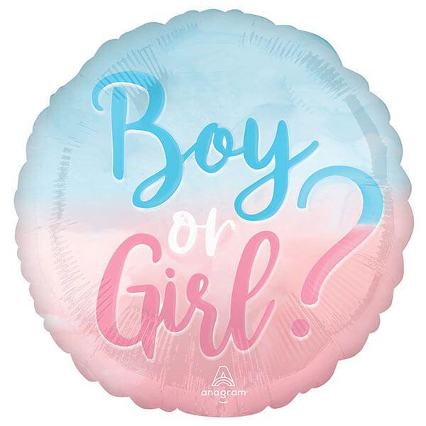 PALLONCINO MYLAR 18" BABY GIRL OR BOY? 1 PALLONCINO MYLAR 18" BABY GIRL OR BOY?