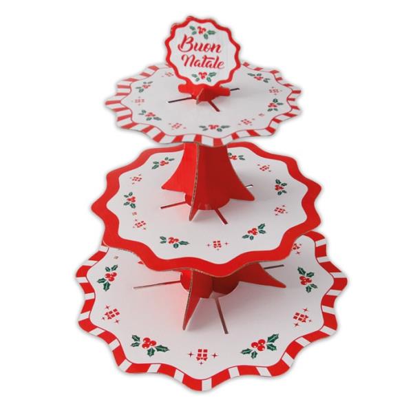 ALZATINA MUFFIN 3 PIANI NATALE 1 ALZATINA MUFFIN 3 PIANI NATALE