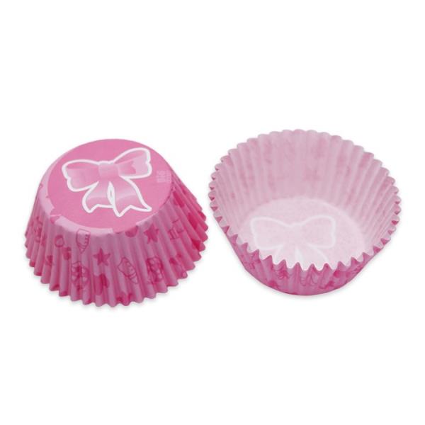 PIROTTINO MUFFIN BATTESIMO ROSA PZ.48 1 PIROTTINO MUFFIN BATTESIMO ROSA PZ.48